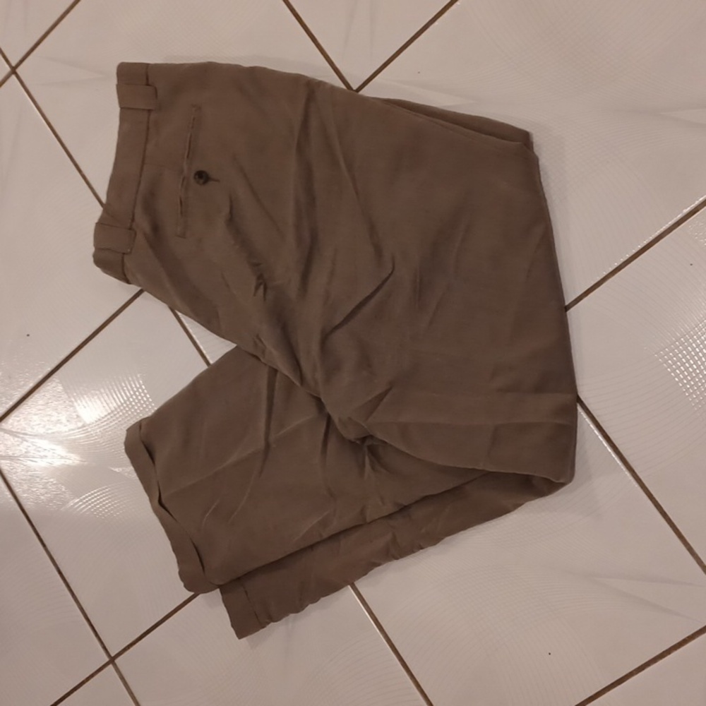 4/$80 Tan Cuffed Dress Pants - Size 40/30